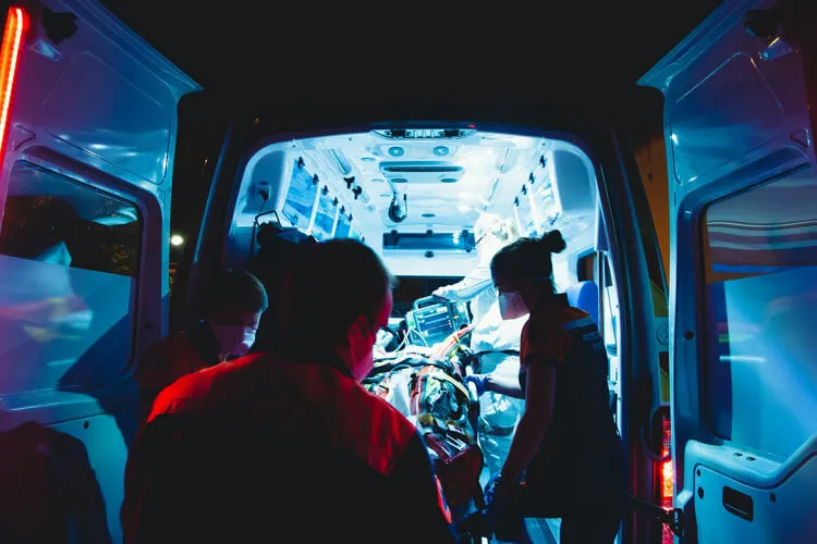 People in ambulance