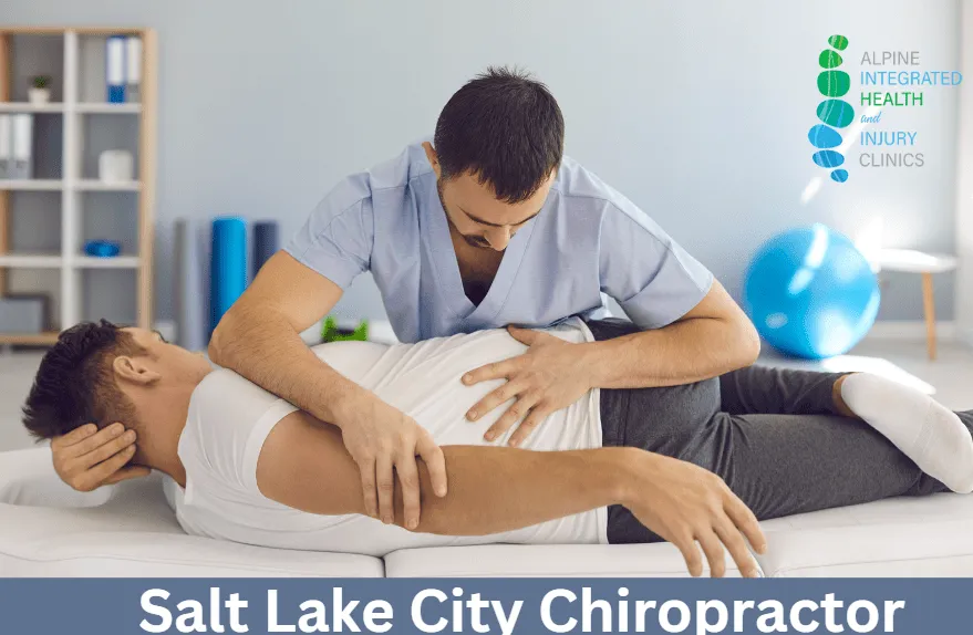 salt lake city chiropractor working on patient